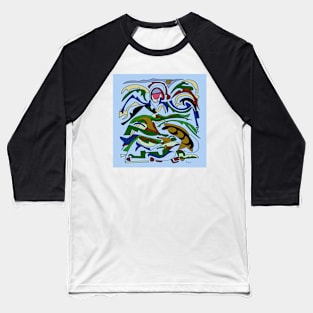 AB The sign of the Fish Baseball T-Shirt